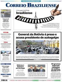 Capa do jornal Correio Braziliense 27/06/2024