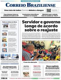 Capa do jornal Correio Braziliense 29/02/2024
