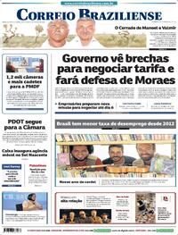 Capa do jornal Correio Braziliense 01/08/2025