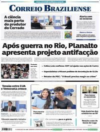 Capa do jornal Correio Braziliense 01/11/2025