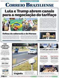 Capa do jornal Correio Braziliense 02/08/2025