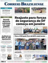 Capa do jornal Correio Braziliense 02/12/2025