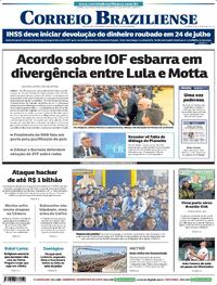 Capa do jornal Correio Braziliense 03/07/2025