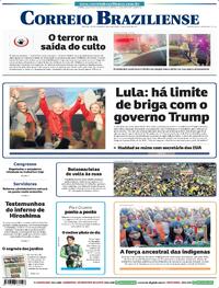 Capa do jornal Correio Braziliense 04/08/2025