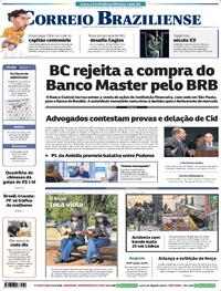 Capa do jornal Correio Braziliense 04/09/2025