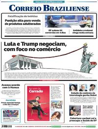 Capa do jornal Correio Braziliense 07/10/2025
