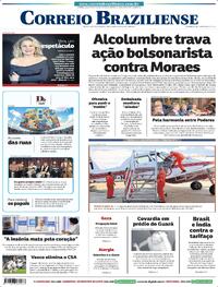 Capa do jornal Correio Braziliense 08/08/2025