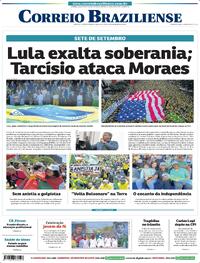 Capa do jornal Correio Braziliense 08/09/2025