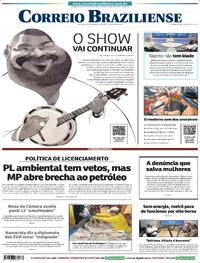 Capa do jornal Correio Braziliense 09/08/2025