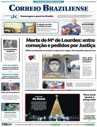 Capa do jornal Correio Braziliense 09/12/2025