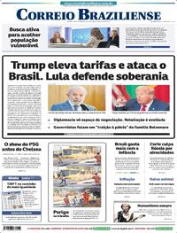 Capa do jornal Correio Braziliense 10/07/2025