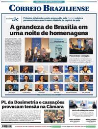 Capa do jornal Correio Braziliense 10/12/2025