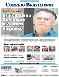 Capa do jornal Correio Braziliense 12/09/2025