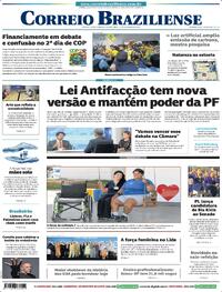 Capa do jornal Correio Braziliense 12/11/2025