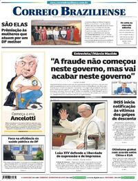 Capa do jornal Correio Braziliense 13/05/2025