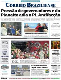 Capa do jornal Correio Braziliense 13/11/2025