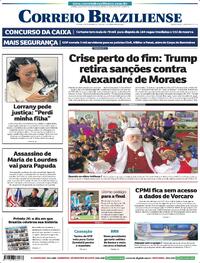 Capa do jornal Correio Braziliense 13/12/2025