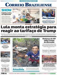 Capa do jornal Correio Braziliense 14/07/2025
