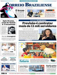 Capa do jornal Correio Braziliense 14/09/2025