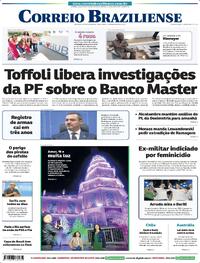Capa do jornal Correio Braziliense 16/12/2025
