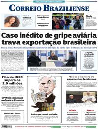 Capa do jornal Correio Braziliense 17/05/2025
