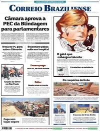 Capa do jornal Correio Braziliense 17/09/2025
