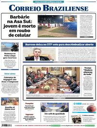 Capa do jornal Correio Braziliense 18/10/2025