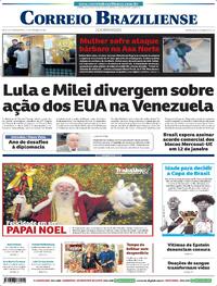 Capa do jornal Correio Braziliense 21/12/2025