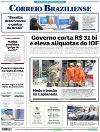 Capa do jornal Correio Braziliense 24/05/2025