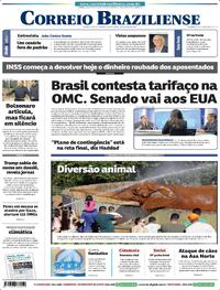Capa do jornal Correio Braziliense 24/07/2025