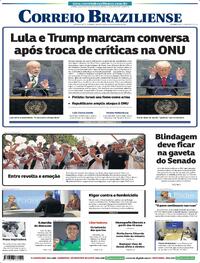 Capa do jornal Correio Braziliense 24/09/2025