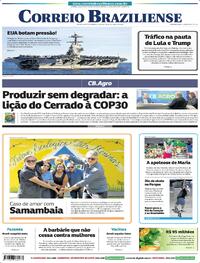 Capa do jornal Correio Braziliense 25/10/2025