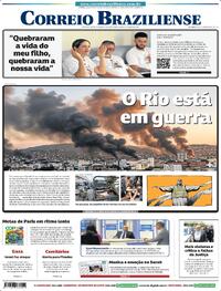 Capa do jornal Correio Braziliense 29/10/2025