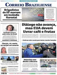 Capa do jornal Correio Braziliense 30/07/2025