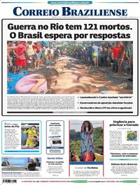 Capa do jornal Correio Braziliense 30/10/2025