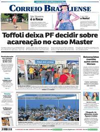 Capa do jornal Correio Braziliense 30/12/2025