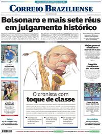 Capa do jornal Correio Braziliense 31/08/2025