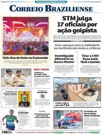 Capa do jornal Correio Braziliense 02/01/2026