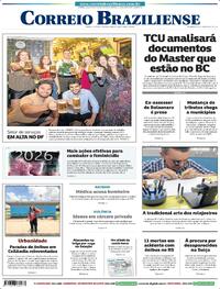 Capa do jornal Correio Braziliense 03/01/2026