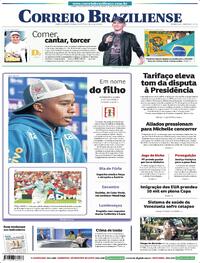 Capa Correio Braziliense 03/07/2026