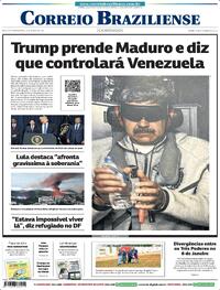 Capa do jornal Correio Braziliense 04/01/2026