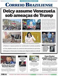 Capa do jornal Correio Braziliense 05/01/2026
