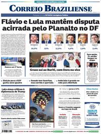 Capa do jornal Correio Braziliense 06/08/2026