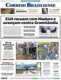 Capa do jornal Correio Braziliense 07/01/2026