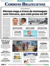 Capa do jornal Correio Braziliense 07/03/2026