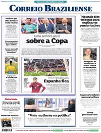 Capa Correio Braziliense 07/07/2026