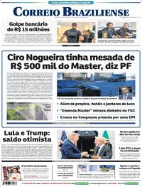 Capa do jornal Correio Braziliense 08/05/2026