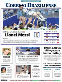 Capa Correio Braziliense 08/07/2026
