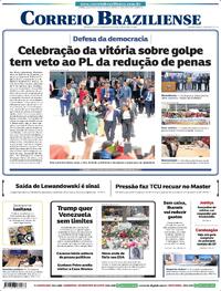 Capa do jornal Correio Braziliense 09/01/2026