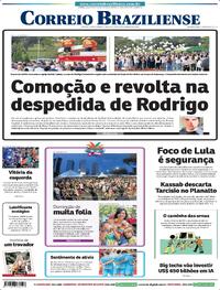 Capa do jornal Correio Braziliense 09/02/2026